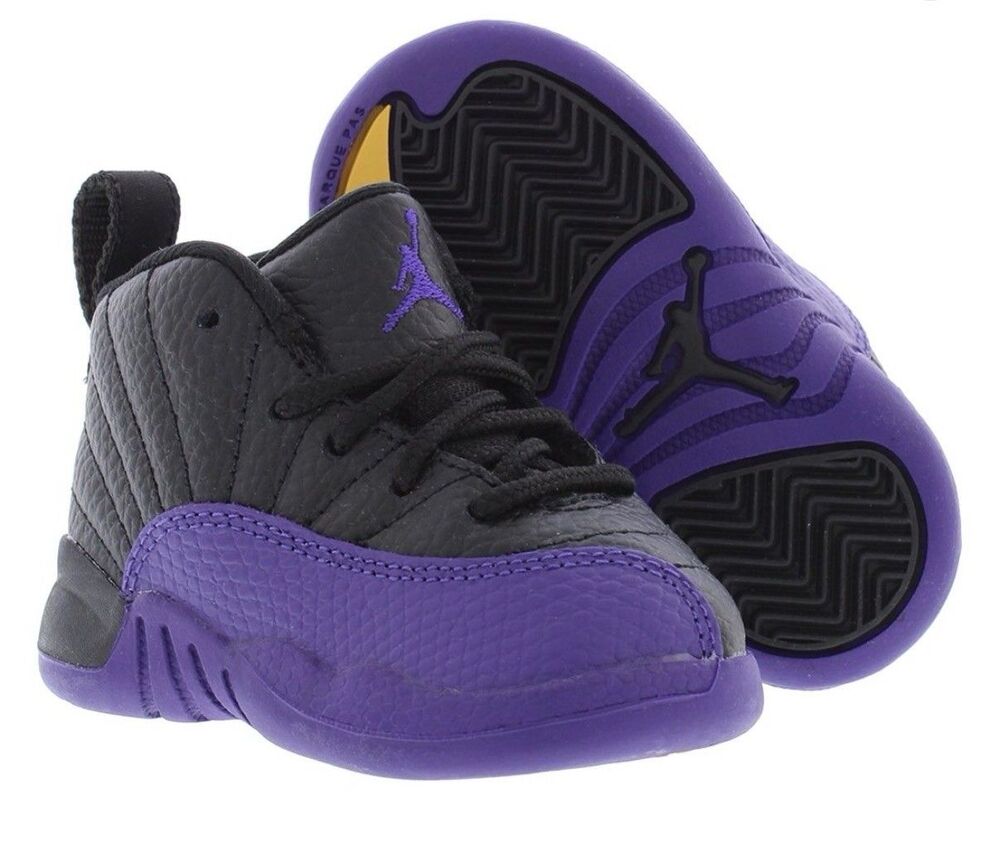 Nike Air JORDAN 12 Retro Toddler TD 5C Field Purple Black 850000-057 Shoes
